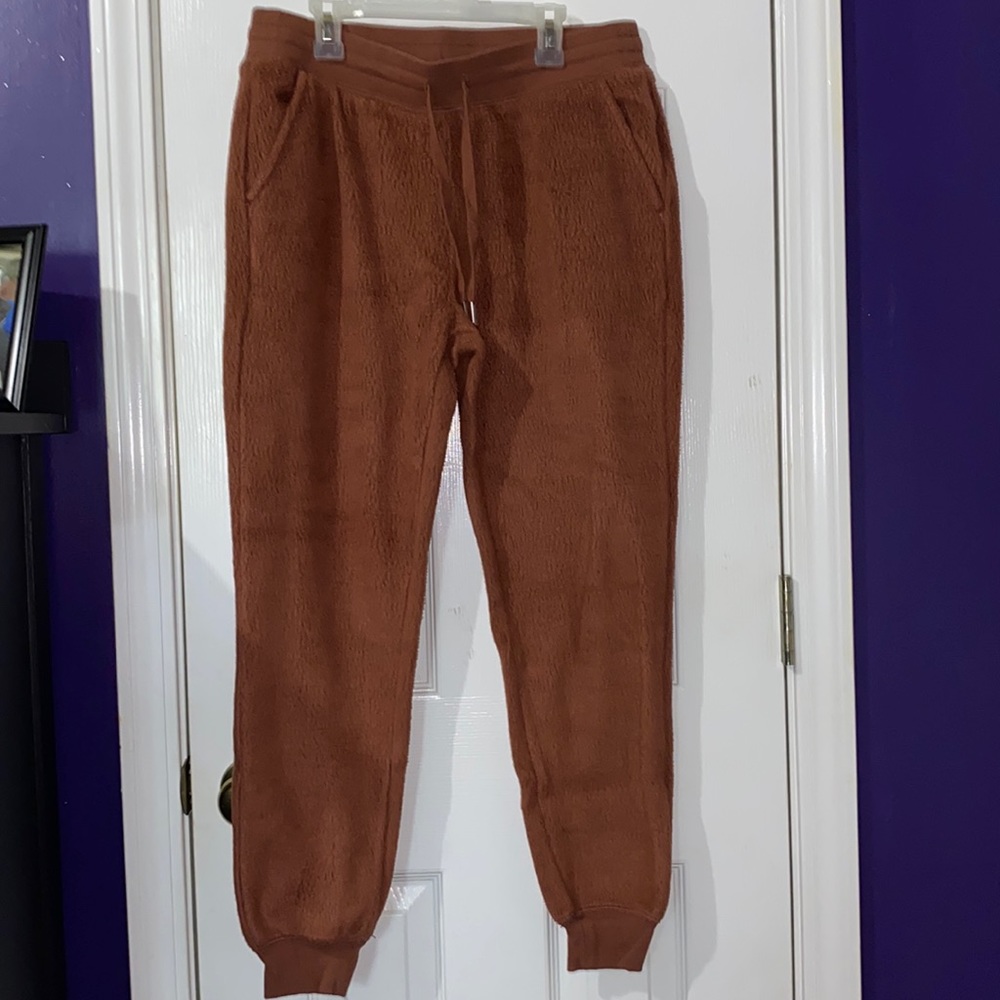 Fuzzy sweatpants